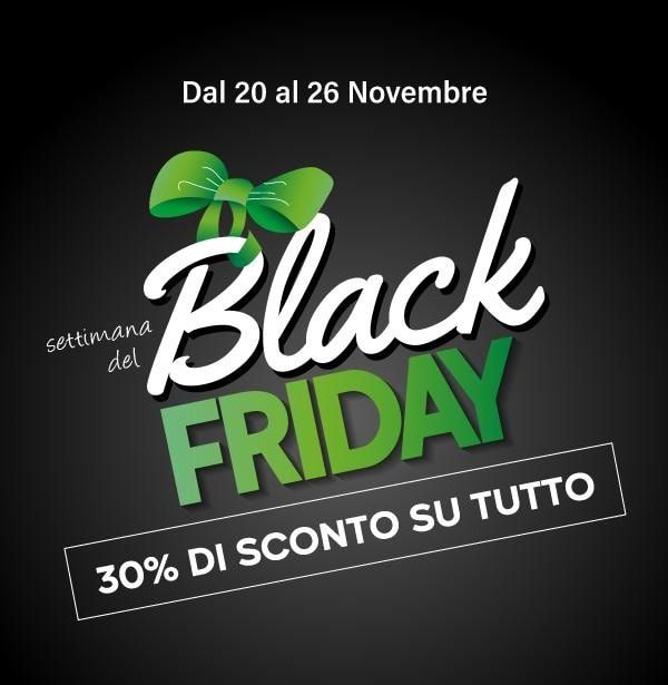 A Il Fiocco arriva il BLACK FRIDAY! Dal 20 al 26 novembre SCONTO 30% su tutto il catalogo prodotti! Promozione valida online e nel punto vendita di via Edison 26 Arezzo.